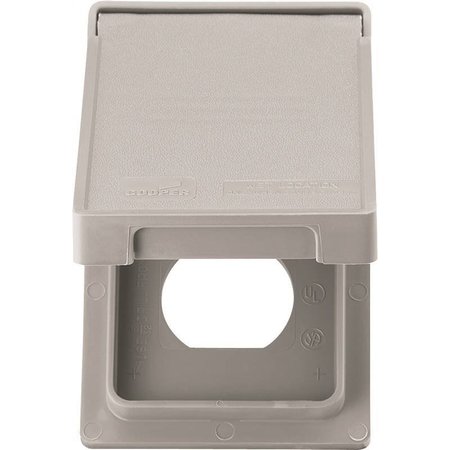 EATON WIRING DEVICES Electrical Box Cover, Outlet Box, 1 Gang, Thermoplastic S2962